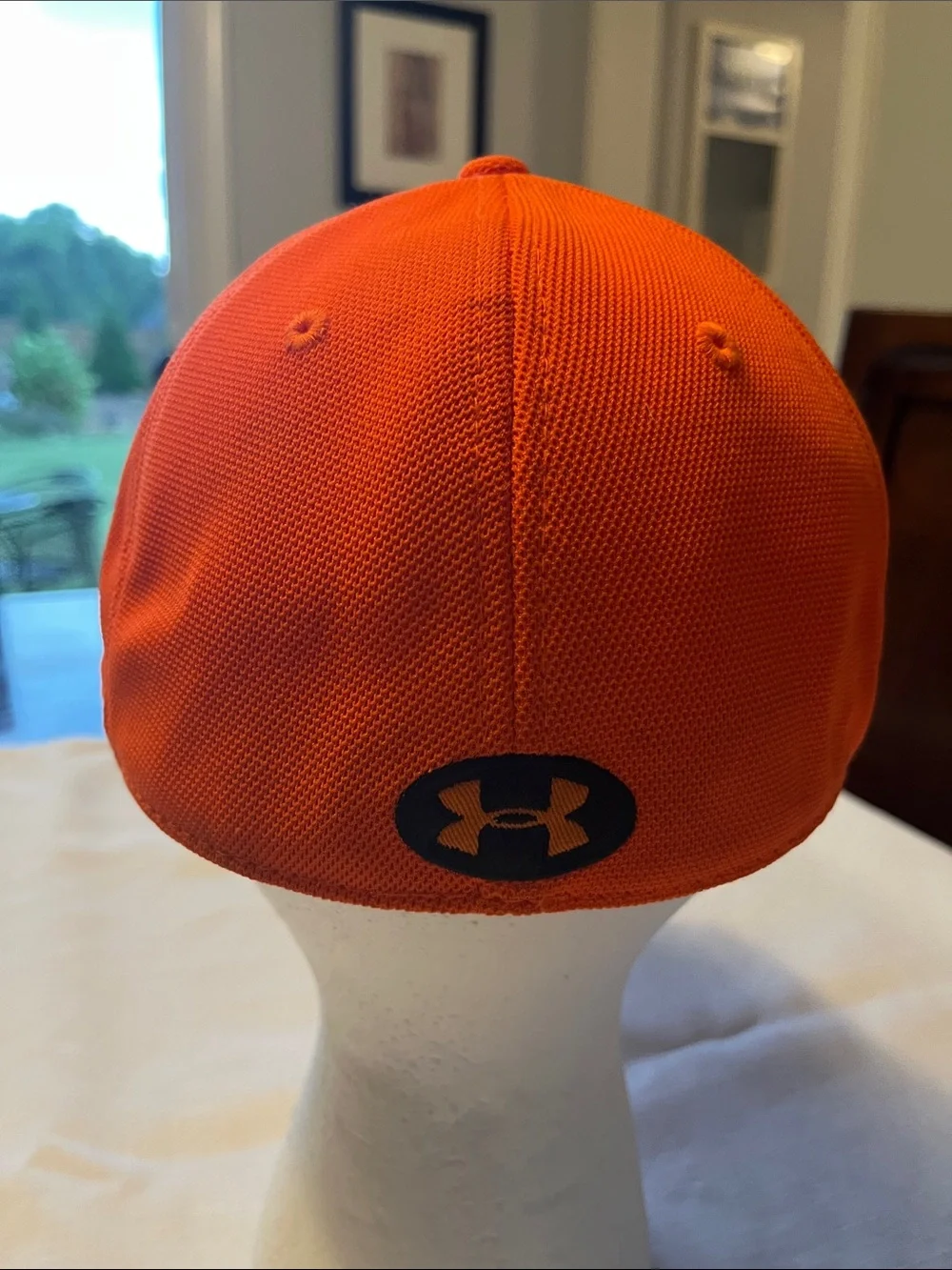 Under Armour Hat-Cap Orange With Black Embroidered Logo At Front